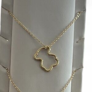 Elegant Gold Bear Necklace